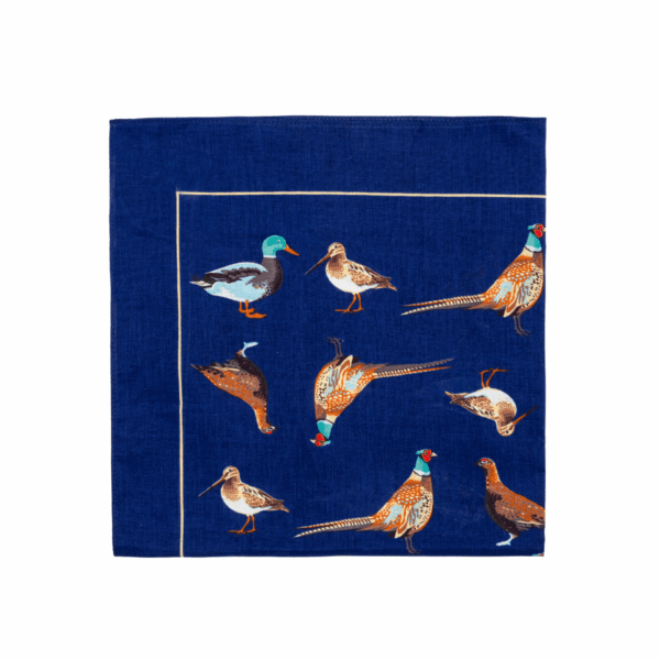 Country Theme Birds Navy Cotton  Hanks BM088