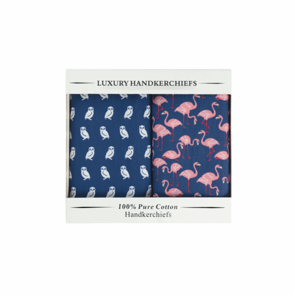 Pack of Two Flamingo/Owl Cotton Hanks BMB115