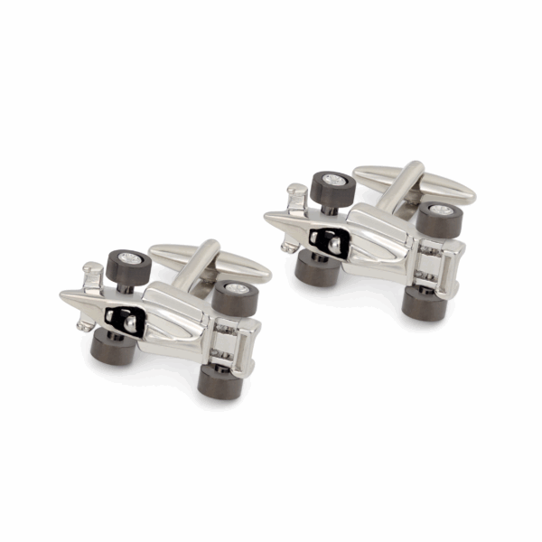 Formula 1 Racing Car Rhodium Plated Cufflink  L023 G