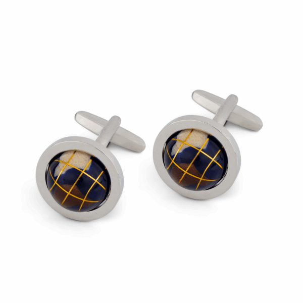 Spinning Globe Cufflink L082 A