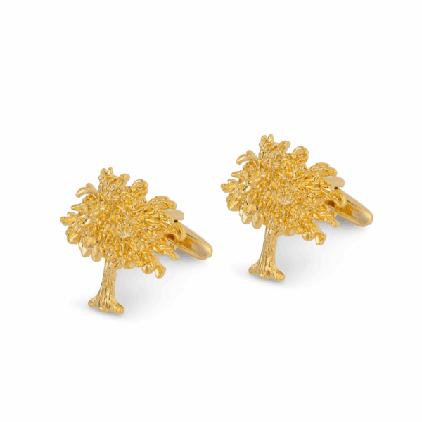 Sycamore Tree Gold Cufflinks L093 A