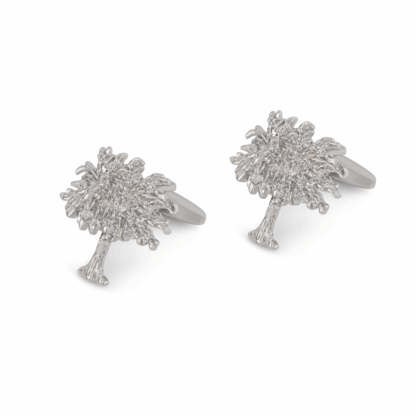 Sycamore Tree Rhodium Cufflinks L093 B