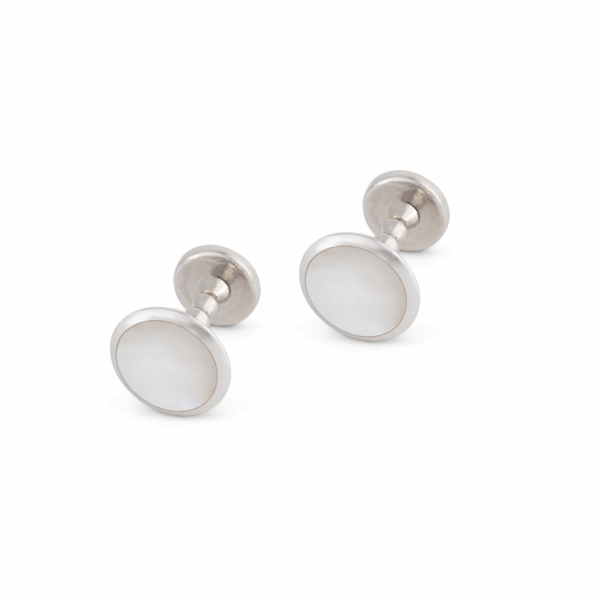 One Piece Semi Precious Stone Onyx Sterling Silver 925 Cufflinks N4-4 - Image 8