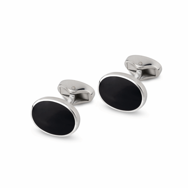 Double ended Semi Precious Stone MOP Sterling Silver 925 Cufflinks N4-1 - Image 3