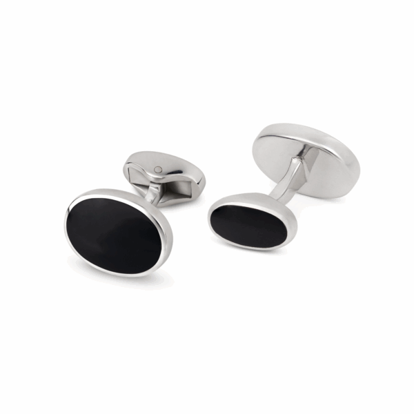 Double ended Semi Precious Stone MOP Sterling Silver 925 Cufflinks N4-1 - Image 4