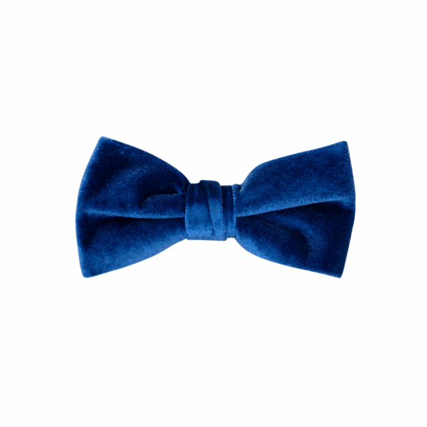 Navy Velvet Ready Tied Bow VBow 2