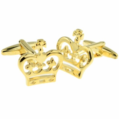 Gold Crown Cufflinks L080 B
